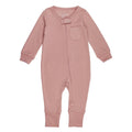 Mauve | Organic Zipper Romper