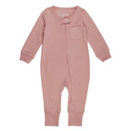 Mauve | Organic Zipper Romper