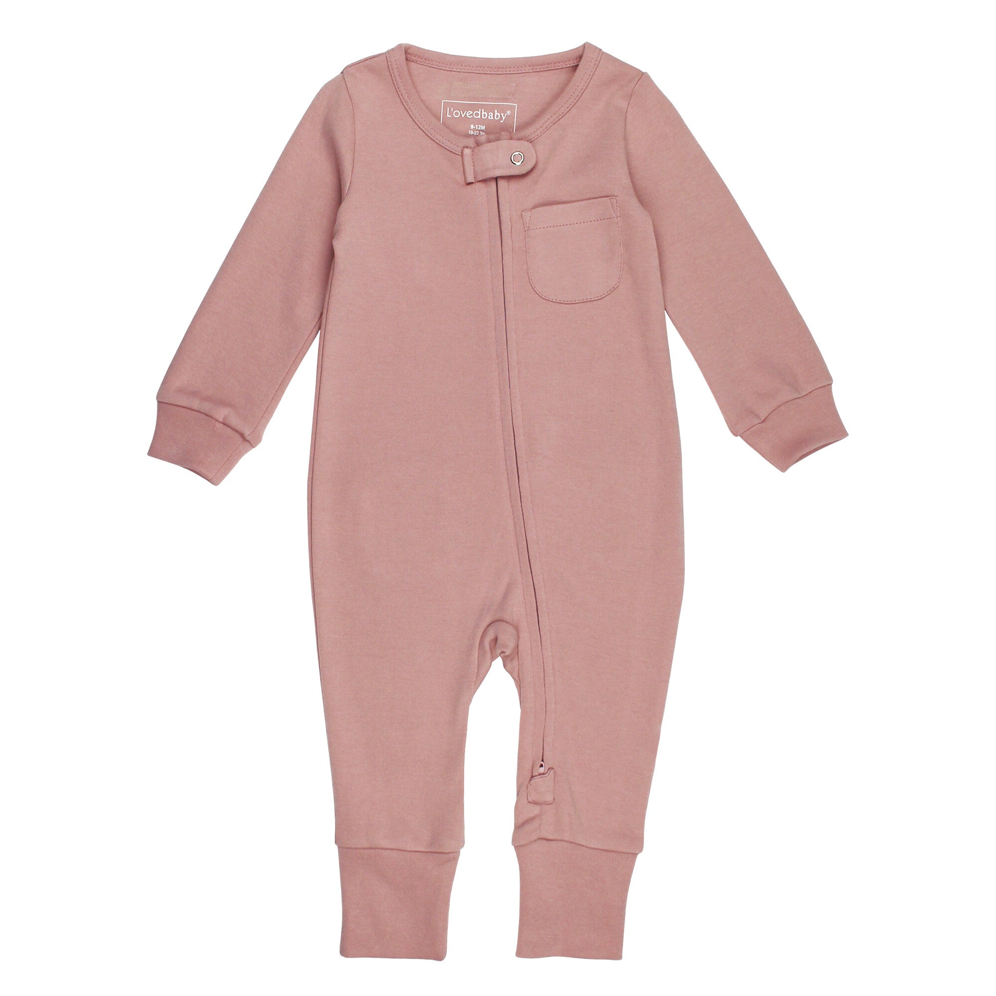 Mauve | Organic Zipper Romper