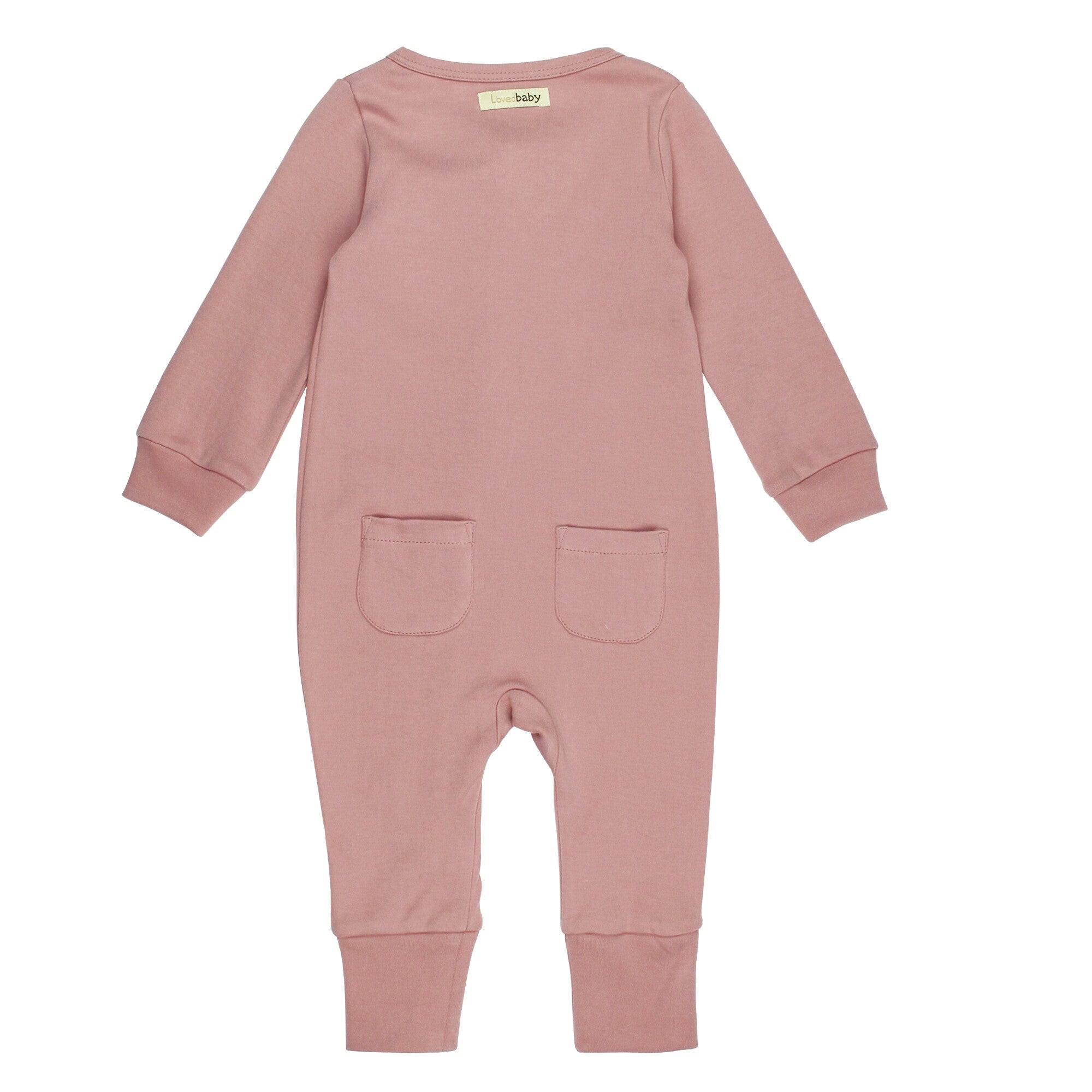 Mauve | Organic Zipper Romper