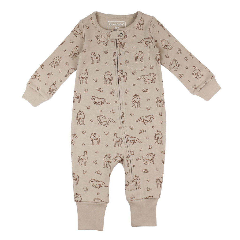 Organic Zipper Romper