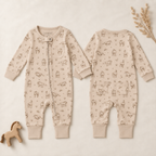 Organic Zipper Romper