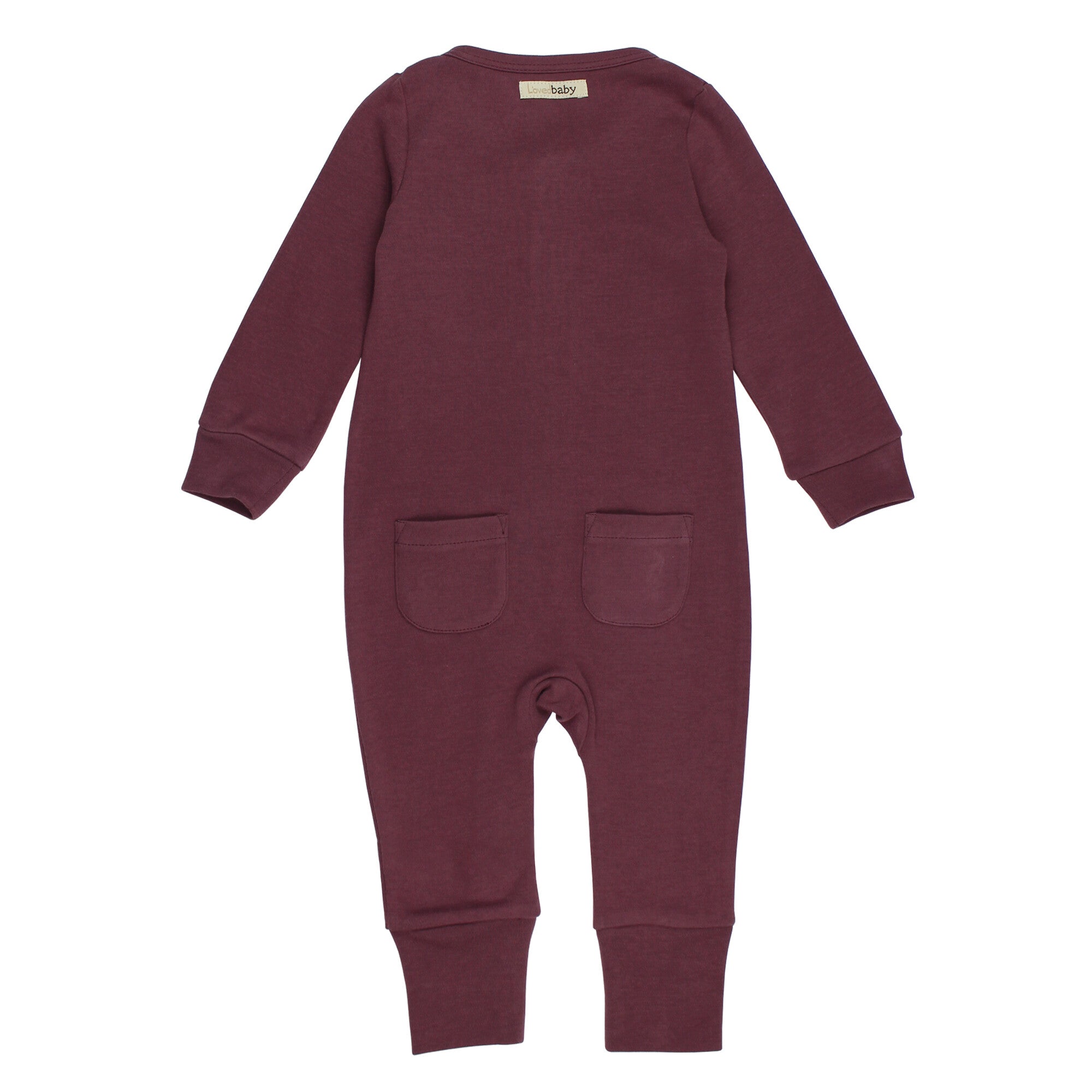Plum | Organic Zipper Romper