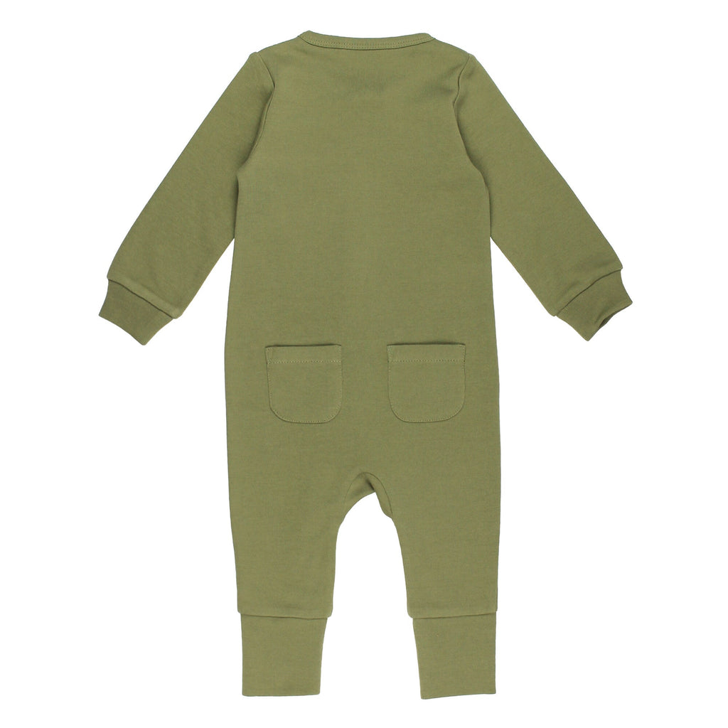 Sage | Organic Zipper Romper
