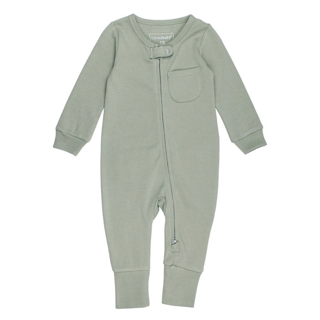 Seafoam | Organic Zipper Romper