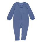 Slate | Organic Zipper Romper
