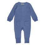 Slate | Organic Zipper Romper