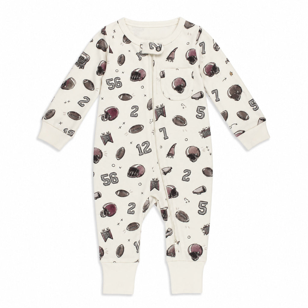Organic Zipper Romper