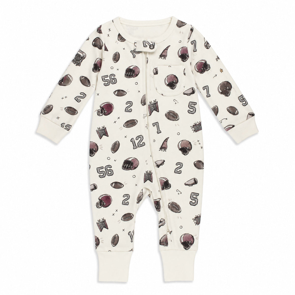 Organic Zipper Romper