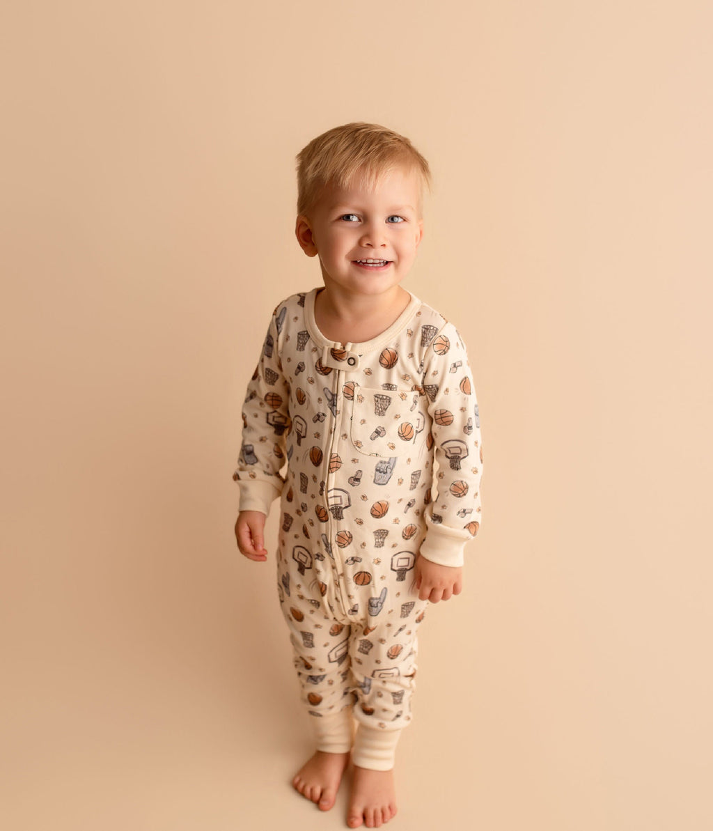 Organic Zipper Romper
