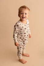 Organic Zipper Romper