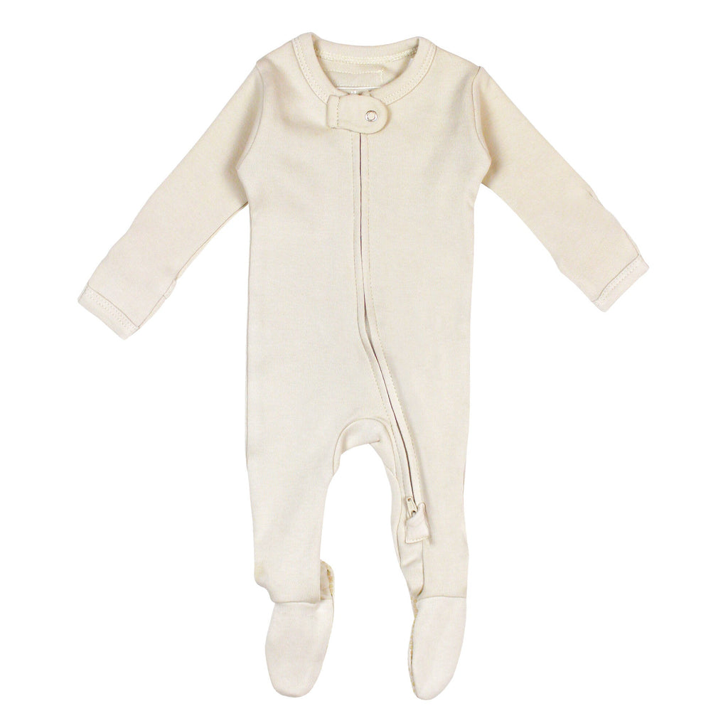 Buttercream | Organic Zipper Footie
