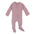 Lavender | Organic Zipper Footie