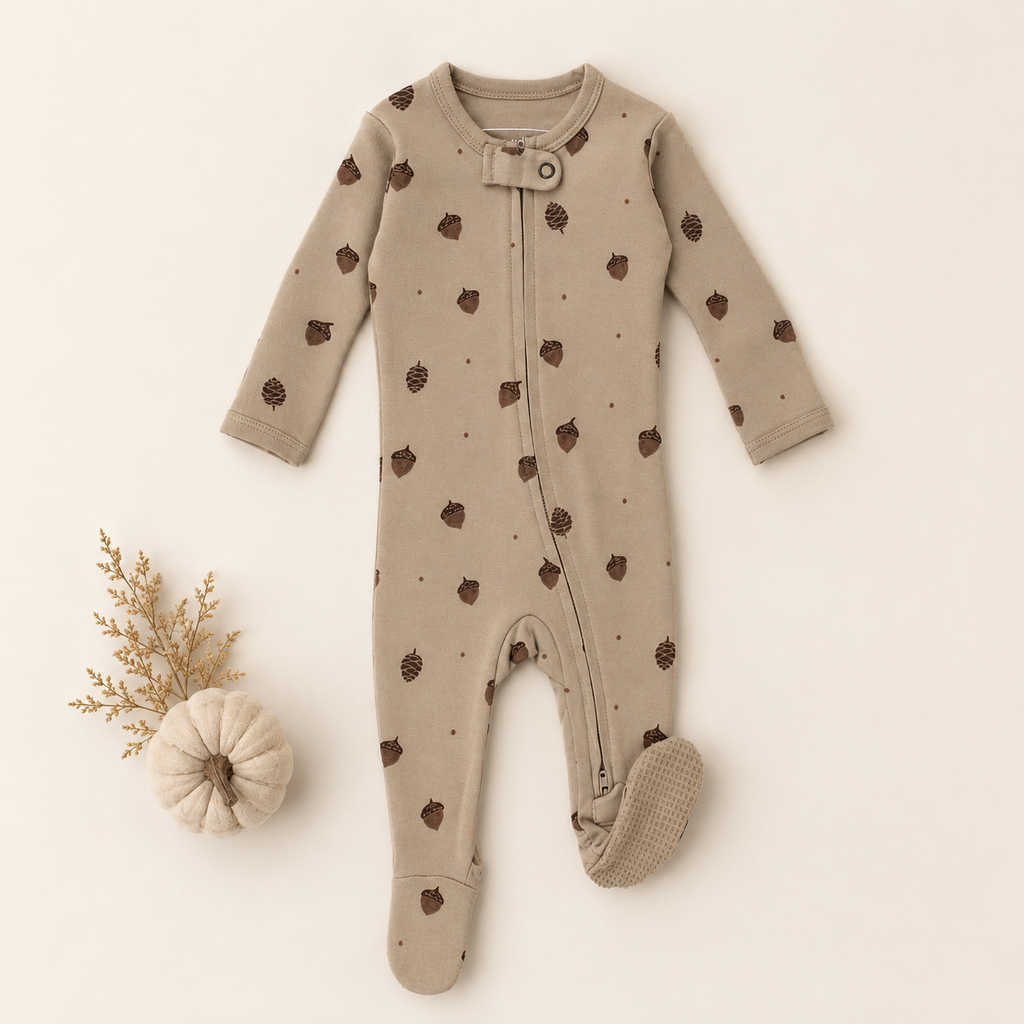 Organic Zipper Footie