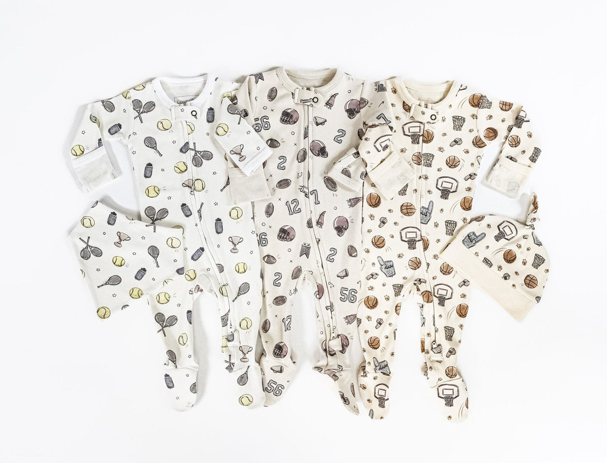 Organic Zipper Footie