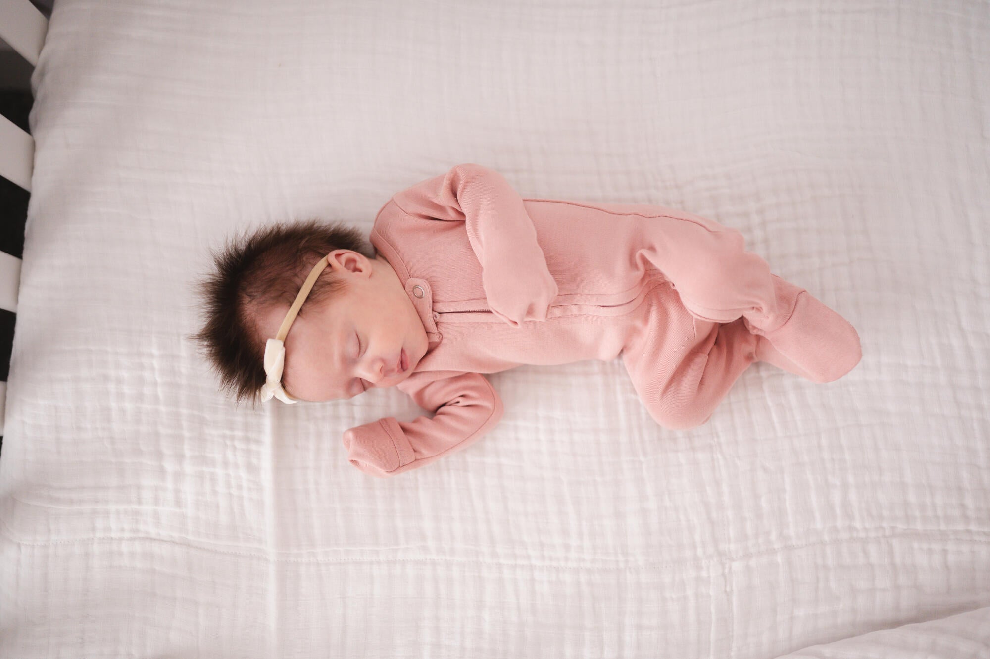 Mauve | Organic Zipper Footie
