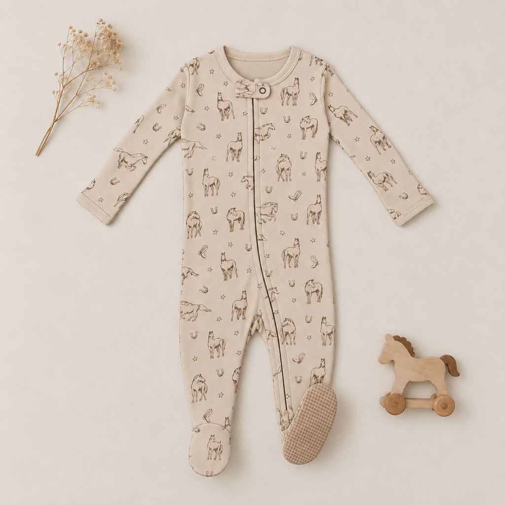 Organic Zipper Footie