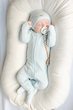 Moonbeam | Organic Zipper Footie