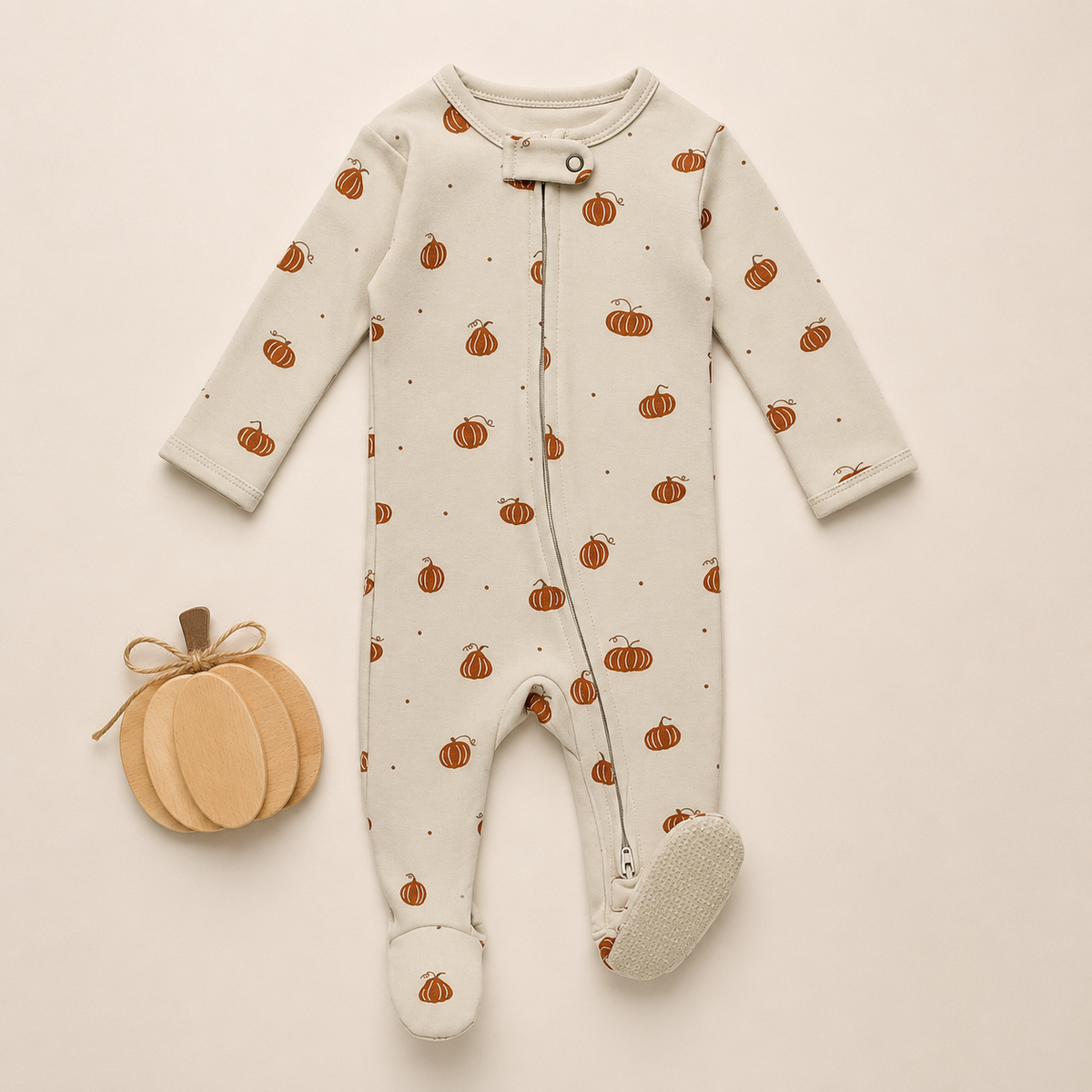 Organic Zipper Footie
