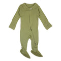 Sage | Organic Zipper Footie