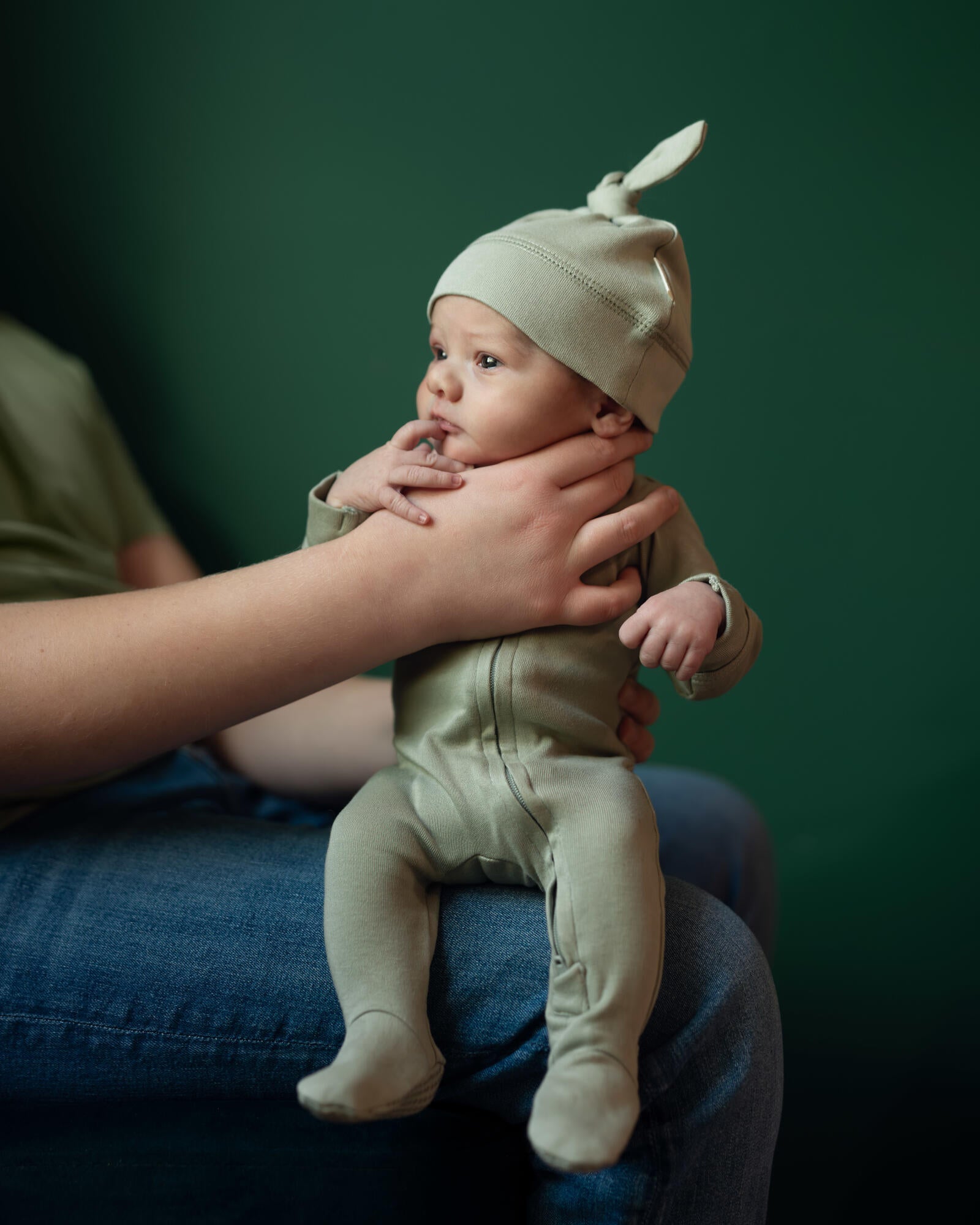 Seafoam | Organic Zipper Footie