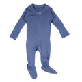 Slate | Organic Zipper Footie