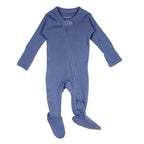 Slate | Organic Zipper Footie