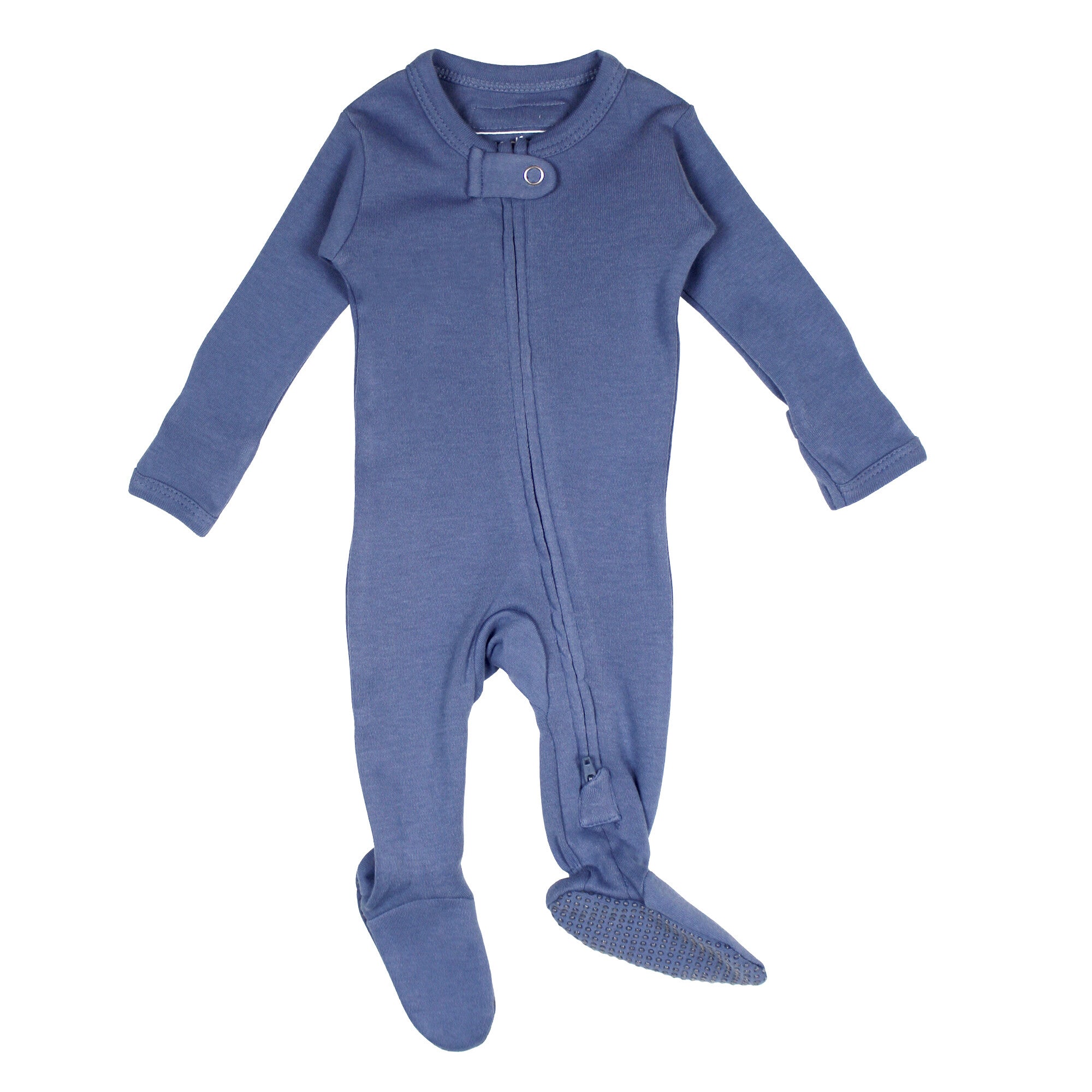 Slate | Organic Zipper Footie