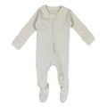 Stone | Organic Zipper Footie
