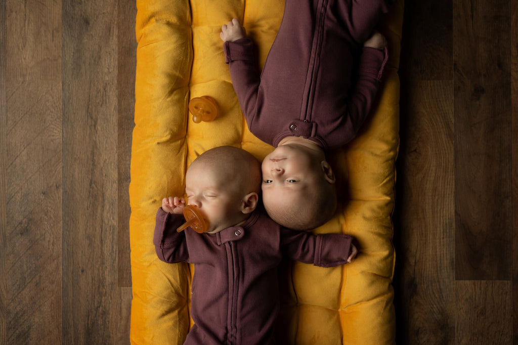 Plum | Organic Zipper Footie