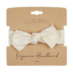 Buttercream | Organic Smocked Tie Headband