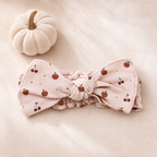 Organic Smocked Tie Headband