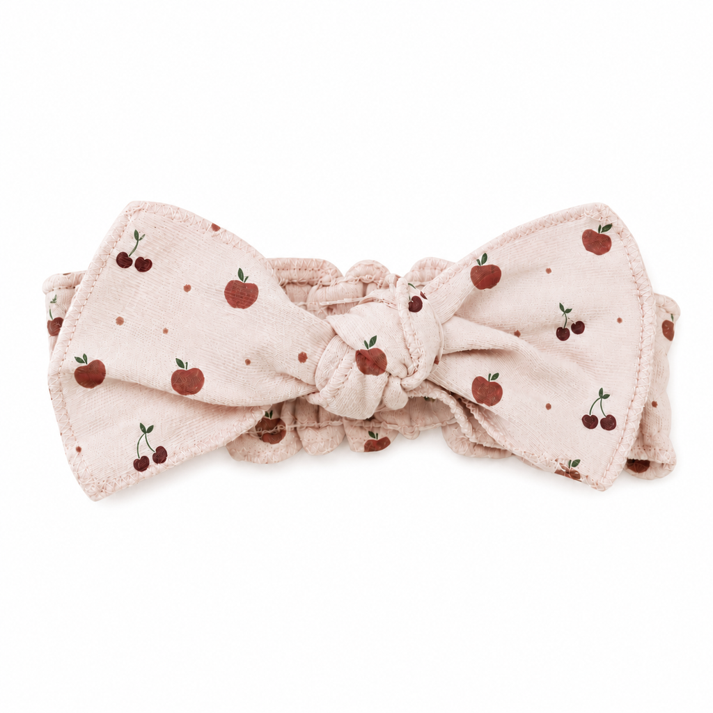 Organic Smocked Tie Headband