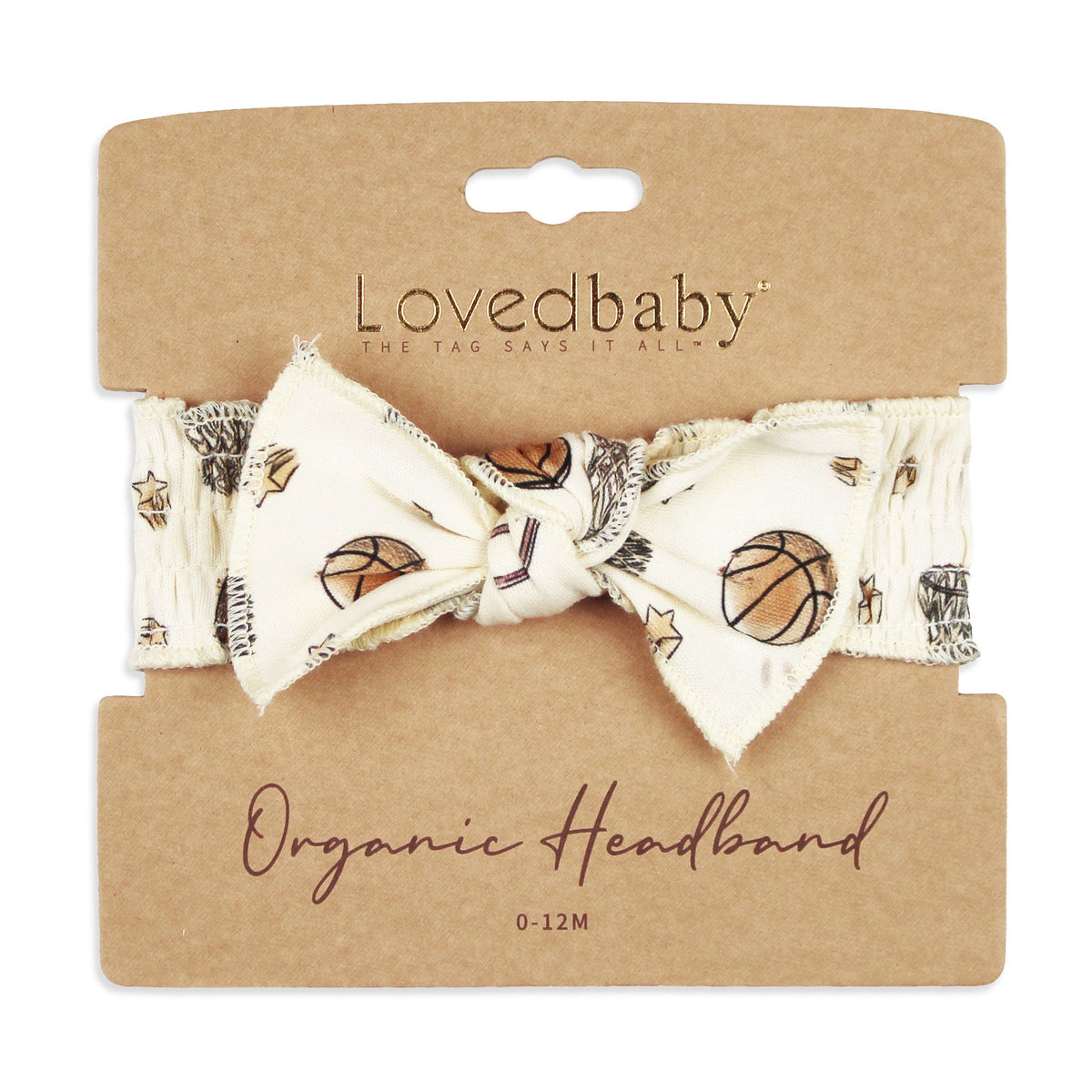 Organic Smocked Tie Headband