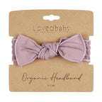 Lavender | Organic Smocked Tie Headband