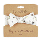 Organic Smocked Tie Headband