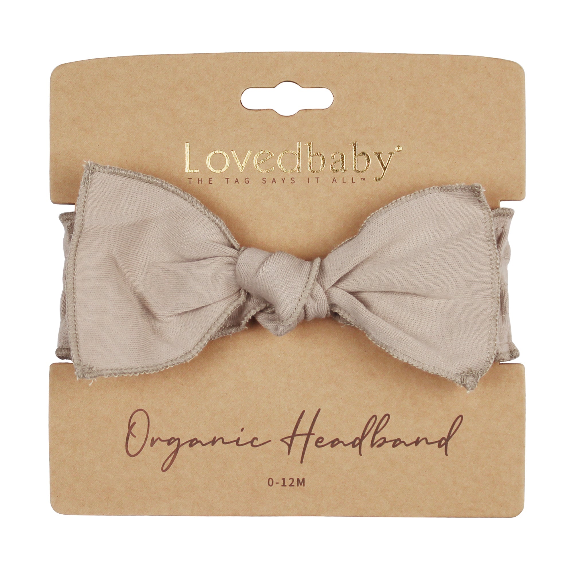 Oatmeal | Organic Smocked Tie Headband