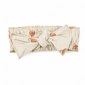 Organic Smocked Tie Headband