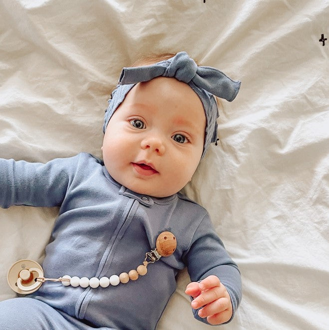 Blues | Organic Smocked Headband 3-Pack