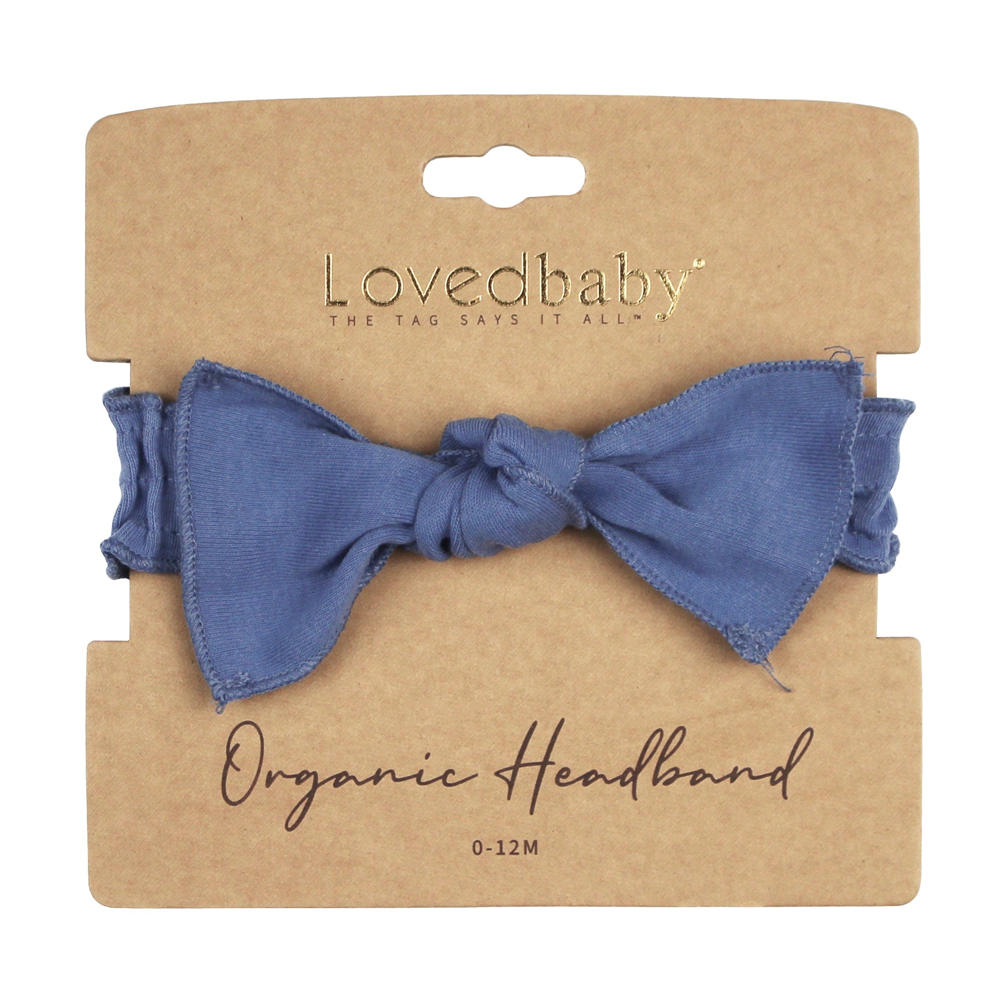 Slate | Organic Smocked Tie Headband