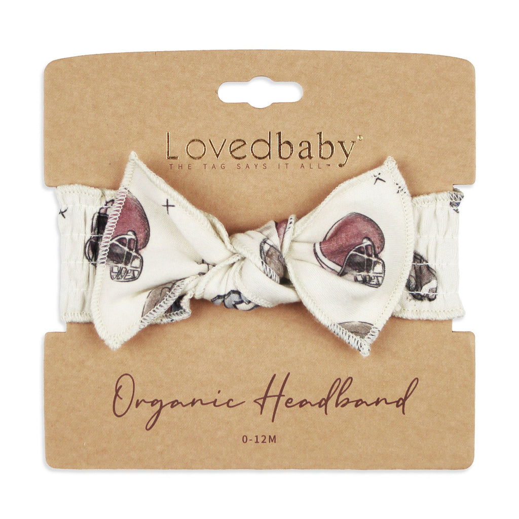 Organic Smocked Tie Headband