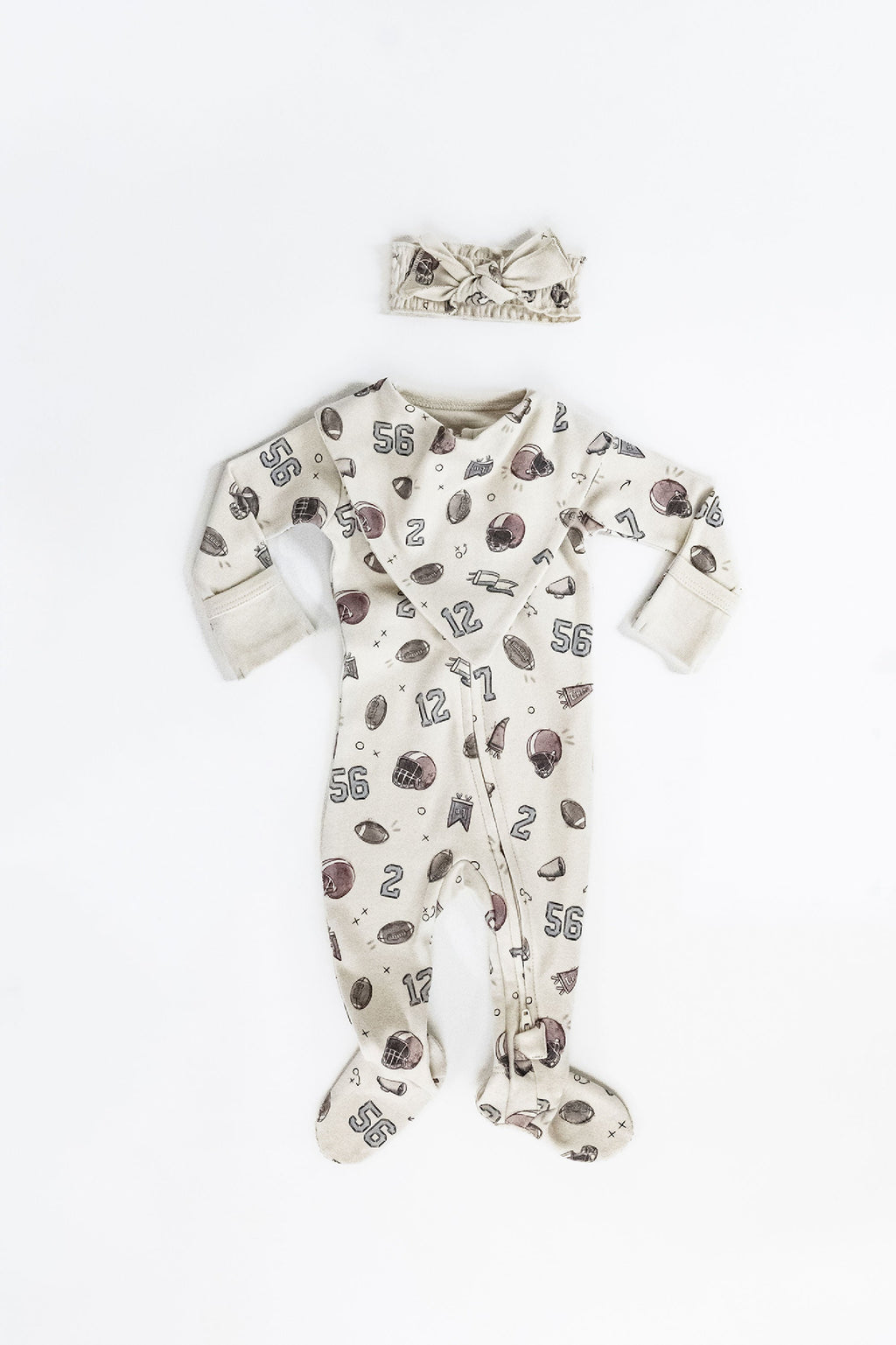 Organic Smocked Tie Headband