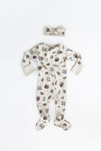 Organic Smocked Tie Headband