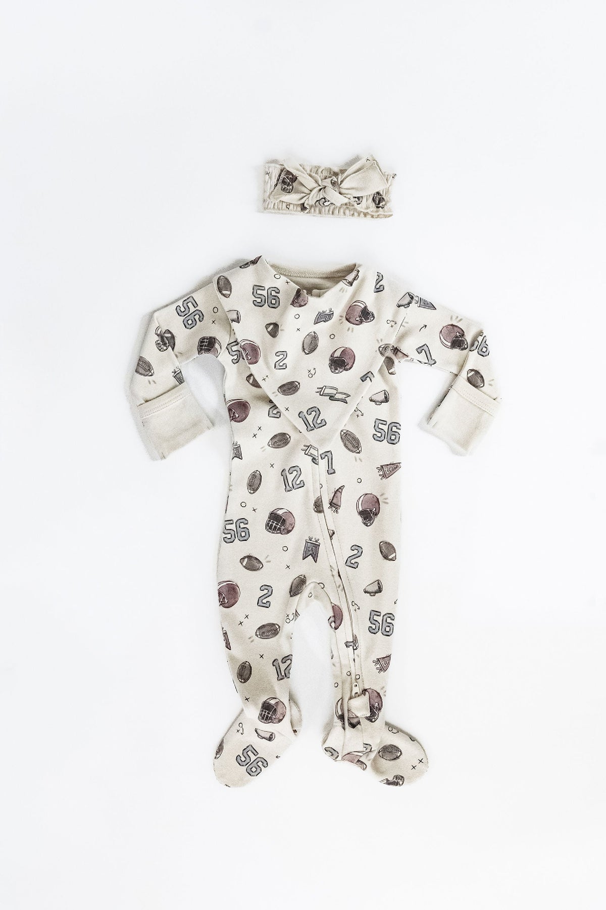 Organic Smocked Tie Headband