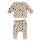 Organic Henley Sweatshirt & Jogger Set