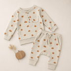 Organic Henley Sweatshirt & Jogger Set