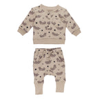 Organic Henley Sweatshirt & Jogger Set