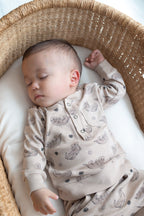 Organic Henley Sweatshirt & Jogger Set