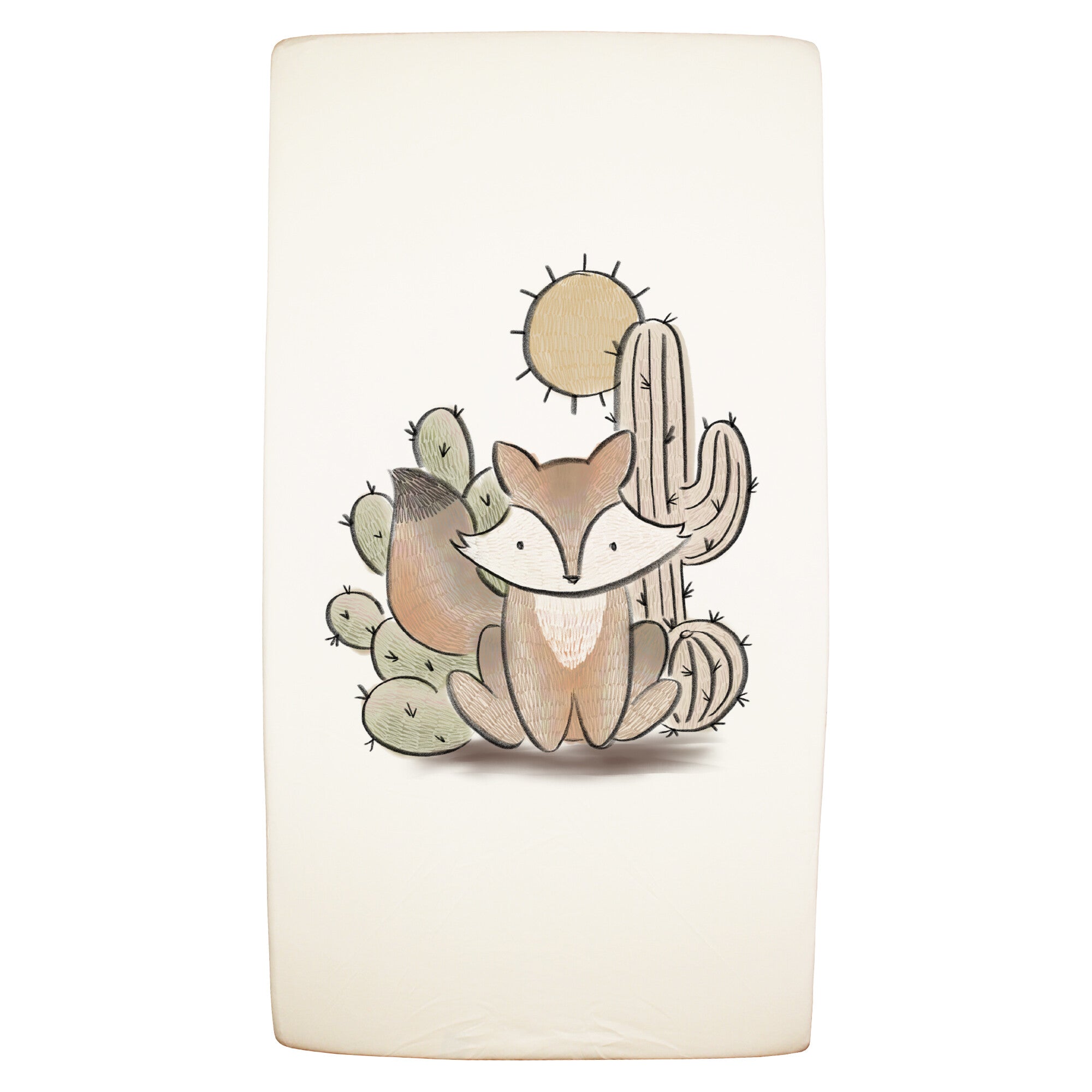 Little Fox Graphic | Organic Crib Sheets