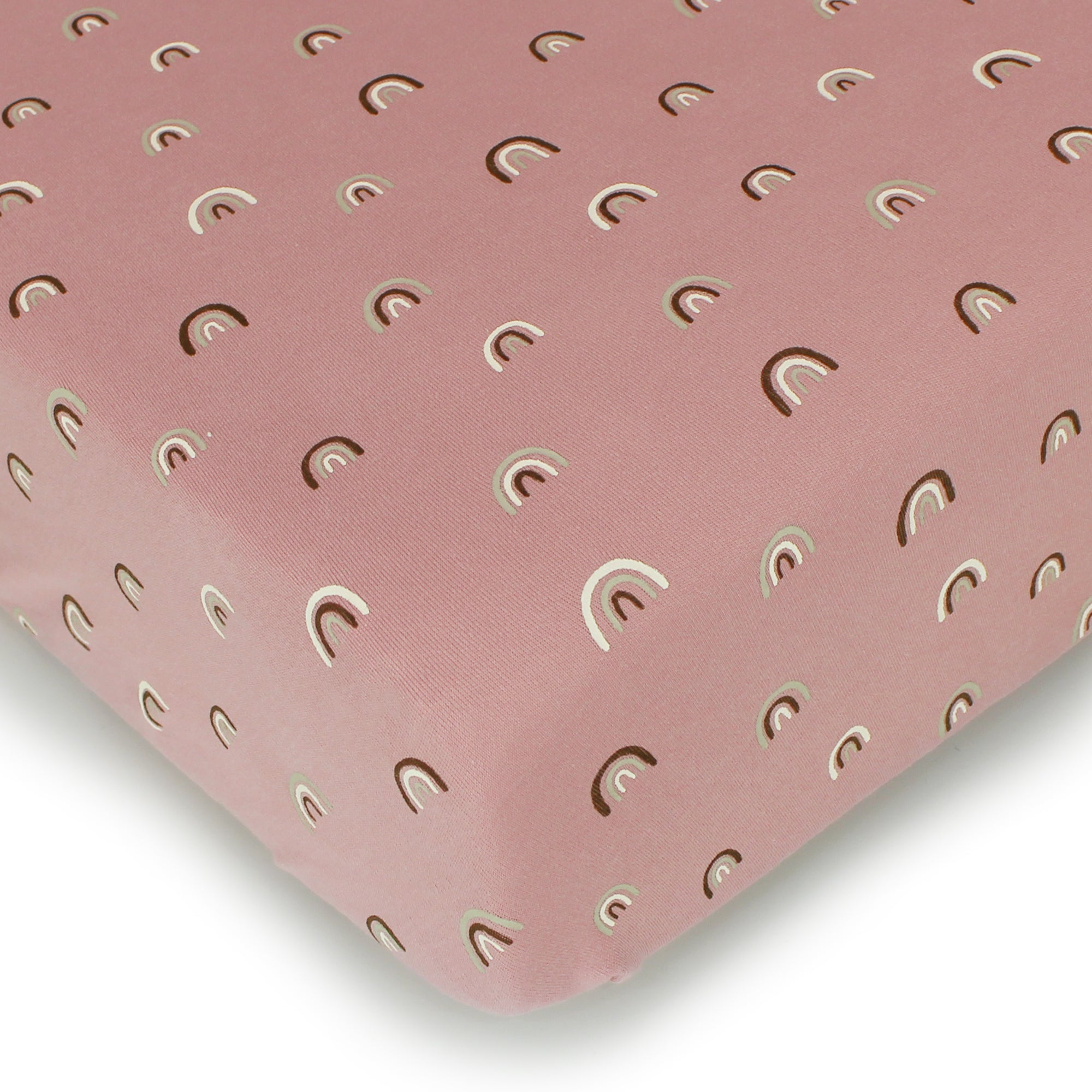 Mauve Rainbow | Organic Crib Sheets